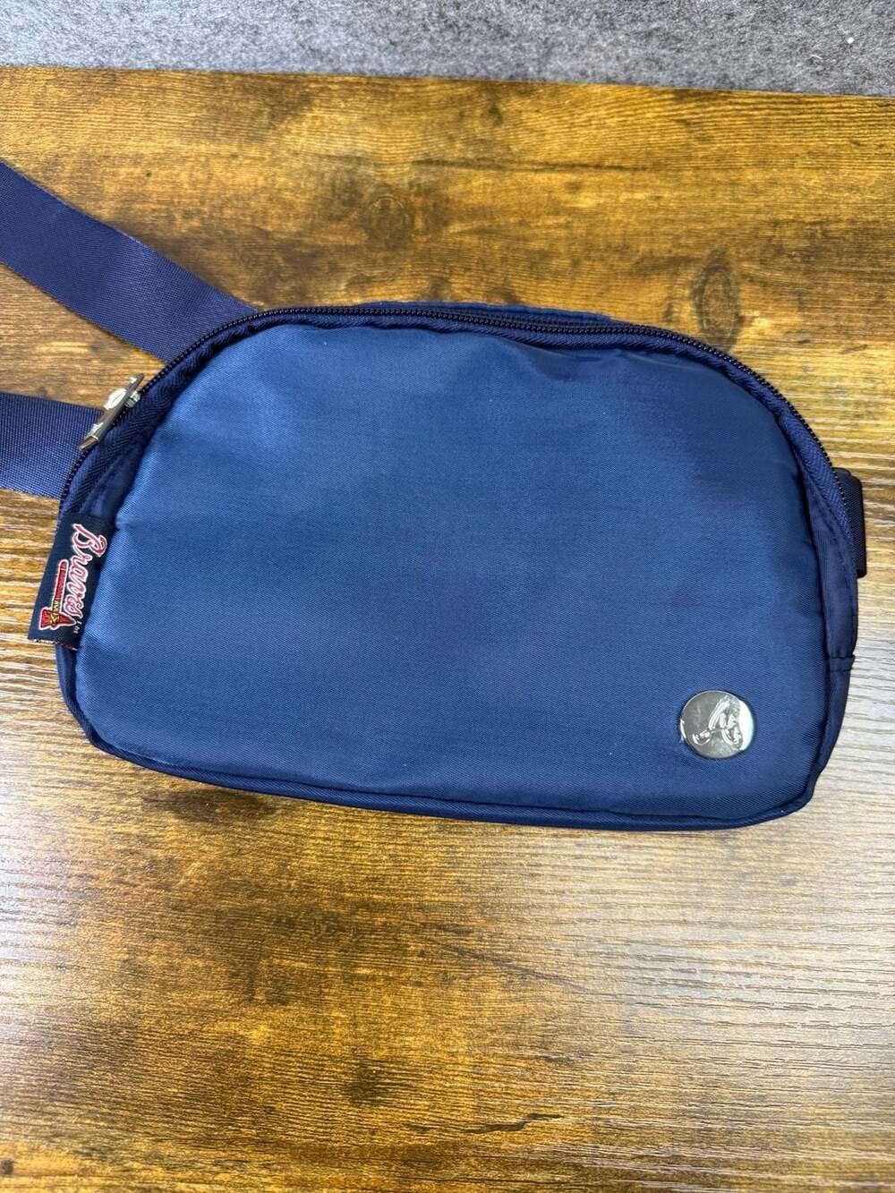 Atlanta Braves MLB Official Merchandise Navy Belt Bag Crossbody Fanny Pack